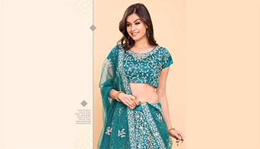 Full Stone Handwork Embroidered Net Lehenga