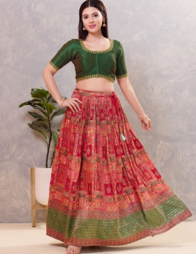 Bottle Green Minimalist Zari Blouse