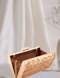 Metallic Cut Out Gold Clutch