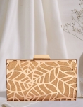 Metallic Cut Out Gold Clutch