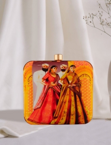 Digital Printed Box Clutch