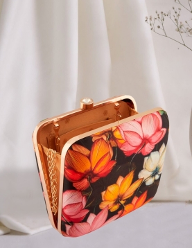Floral Garden Multi Print Clutch