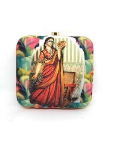 Multi Wedding Special Digital Print Clutch