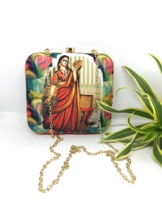Multi Wedding Special Digital Print Clutch