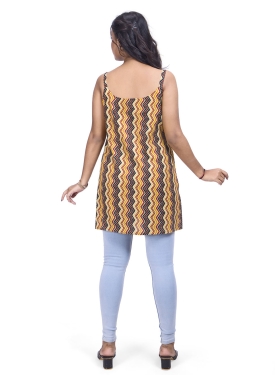 Desi India Women's Zigzag Print Kurta