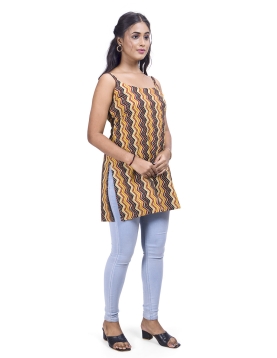 Desi India Women's Zigzag Print Kurta