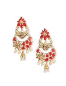 Red Big Chandbali