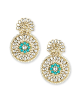 Party Wear Stone Work Chandbali Earring 