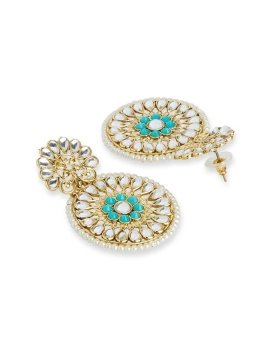 Party Wear Stone Work Chandbali Earring 