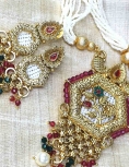 Pure Brass with Rajwadi Polish Multicolor Necklace