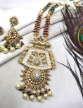 Multicolor Pure Brass with Rajwadi Polish Necklace