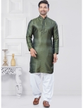 Men's Green Kurta Pajama Set 