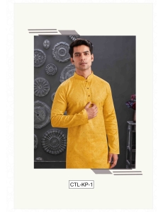 Traditional Yellow Kurta Pajama Set