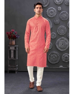 Traditional Pink Kurta Pajama Set