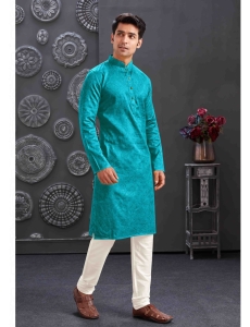 Traditional Rama Kurta Pajama Set