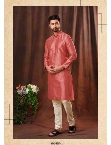 Men’s Classic Peach Ethnic Kurta