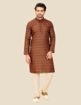 Men Multi Digital Print Kurta Pajama Set