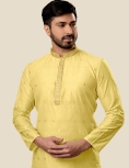 Men Yellow Kurta Pajama Set