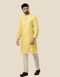 Men Yellow Kurta Pajama Set