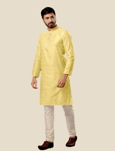 Men Yellow Kurta Pajama Set
