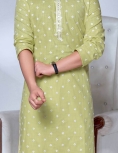 Green Embroidered Kurta Pyjama