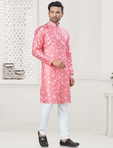 Men's Digital Print Kurta Pajama Set