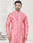 Men's Digital Print Kurta Pajama Set