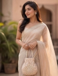 Peach Pearl Work Potli 