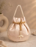 Peach Pearl Work Potli 