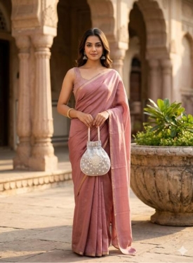 Grey Pearl Work Potli Bag