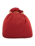 Maroon Potli bag With Art Silk Pearl Work