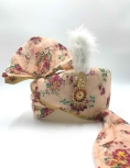 Peach Digital Printed Chanderi Silk Turban Safa