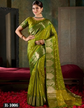 Green Banarsi Silk Saree