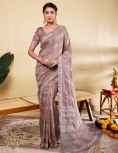 Elegant Mauve-Taupe Soft Viscose Saree