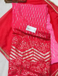 2D Georgette with Full Sequence work Suit