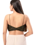 Art Silk Black V Neck Blouse