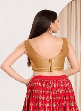 Radiant Antique Gold V neck blouse