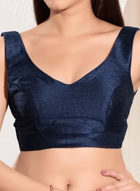 Navy Blue blouse combines timeless elegance