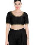 Black Mulberry Silk Blouse