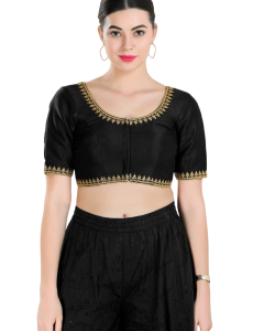 Black Mulberry Silk Blouse