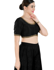 Black Mulberry Silk Blouse