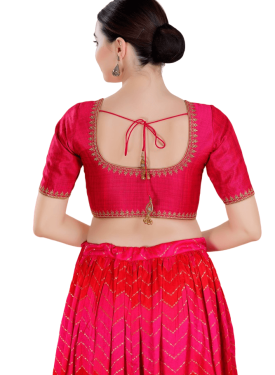 Dark Pink Mulberry Silk Blouse