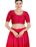 Dark Pink Mulberry Silk Blouse