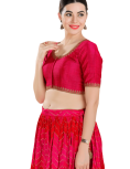 Dark Pink Mulberry Silk Blouse