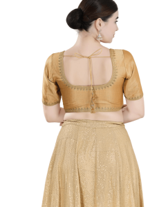 Gold Mulberry Silk Blouse