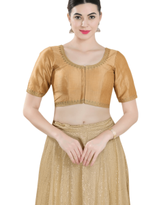 Gold Mulberry Silk Blouse