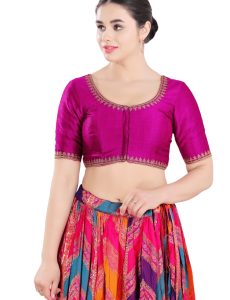 Purple Mulberry Silk Blouse