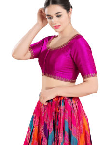 Purple Mulberry Silk Blouse