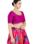 Purple Mulberry Silk Blouse