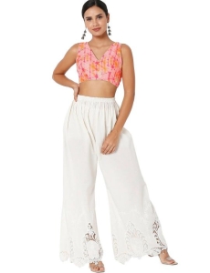 Peach Tie & Dye Sleeveless Blouse 